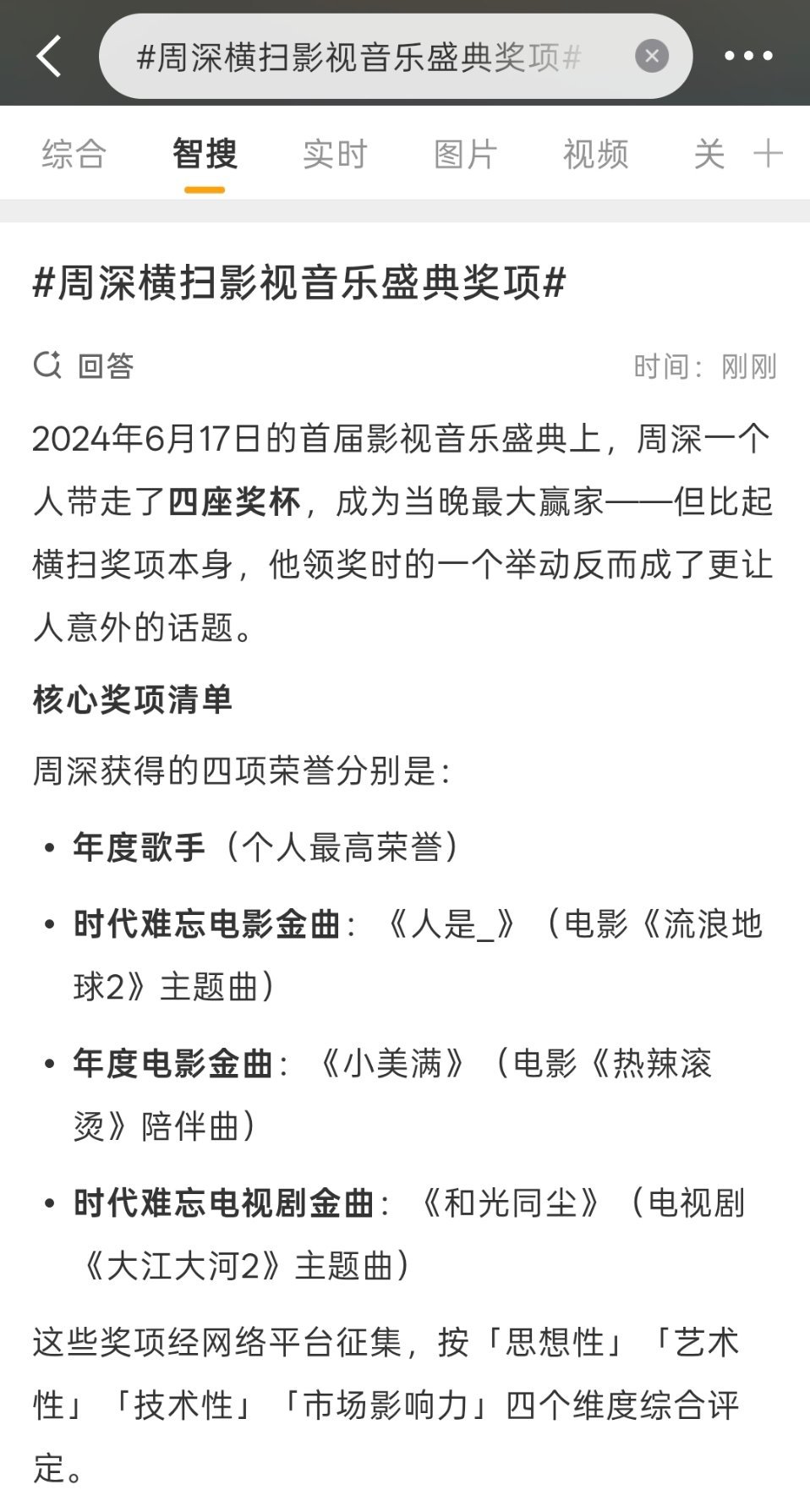 两年前的今天，深总横扫影视音乐盛典奖项。。 