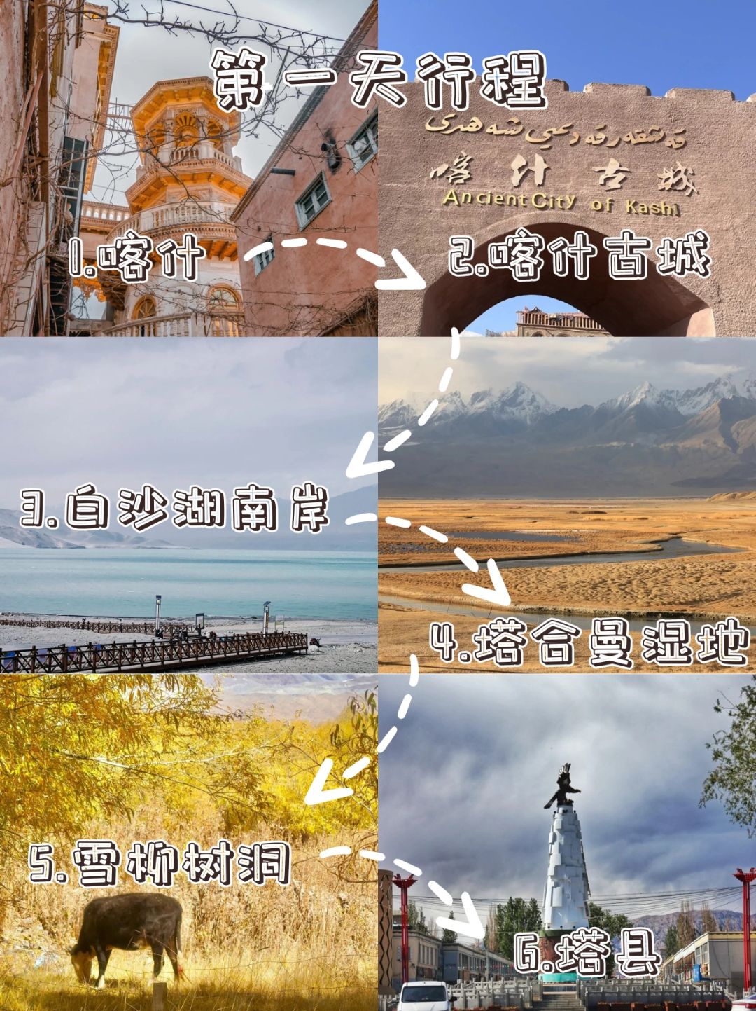新疆旅游🥶新疆五天四夜旅游路线！亲测！