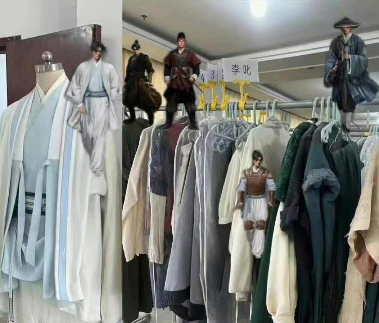 不让江山给男主杨洋的服装 