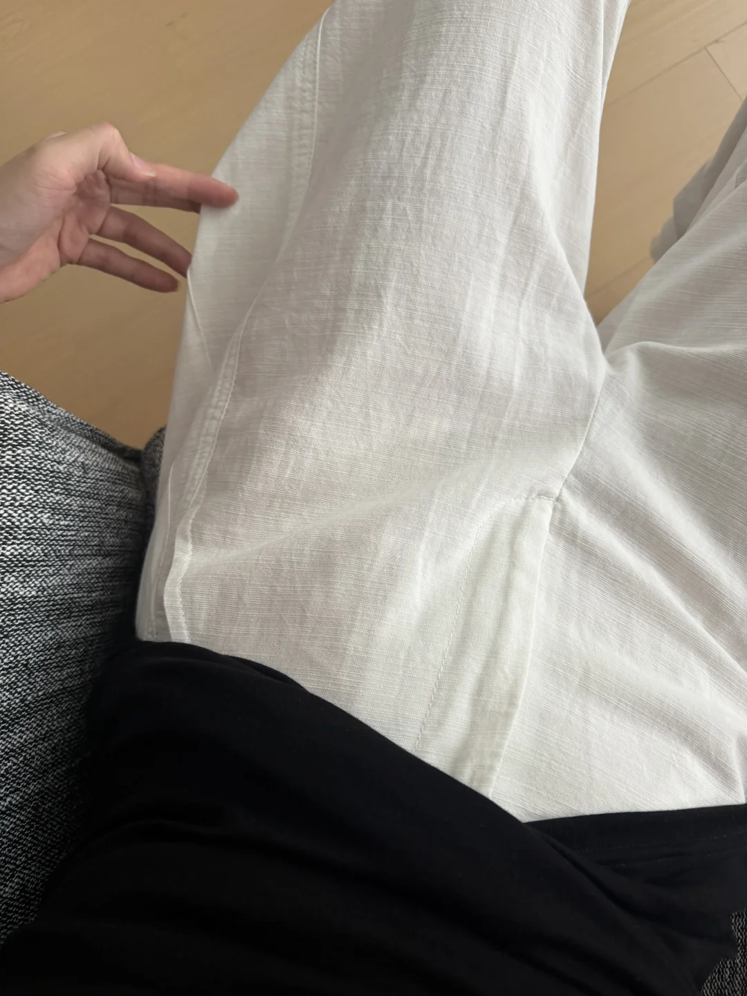 我愿封之为神的包浆白裤子！！！质感好绝！！