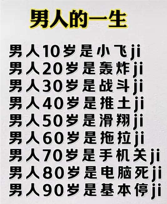 男人的一生：从小飞侠到关机死机