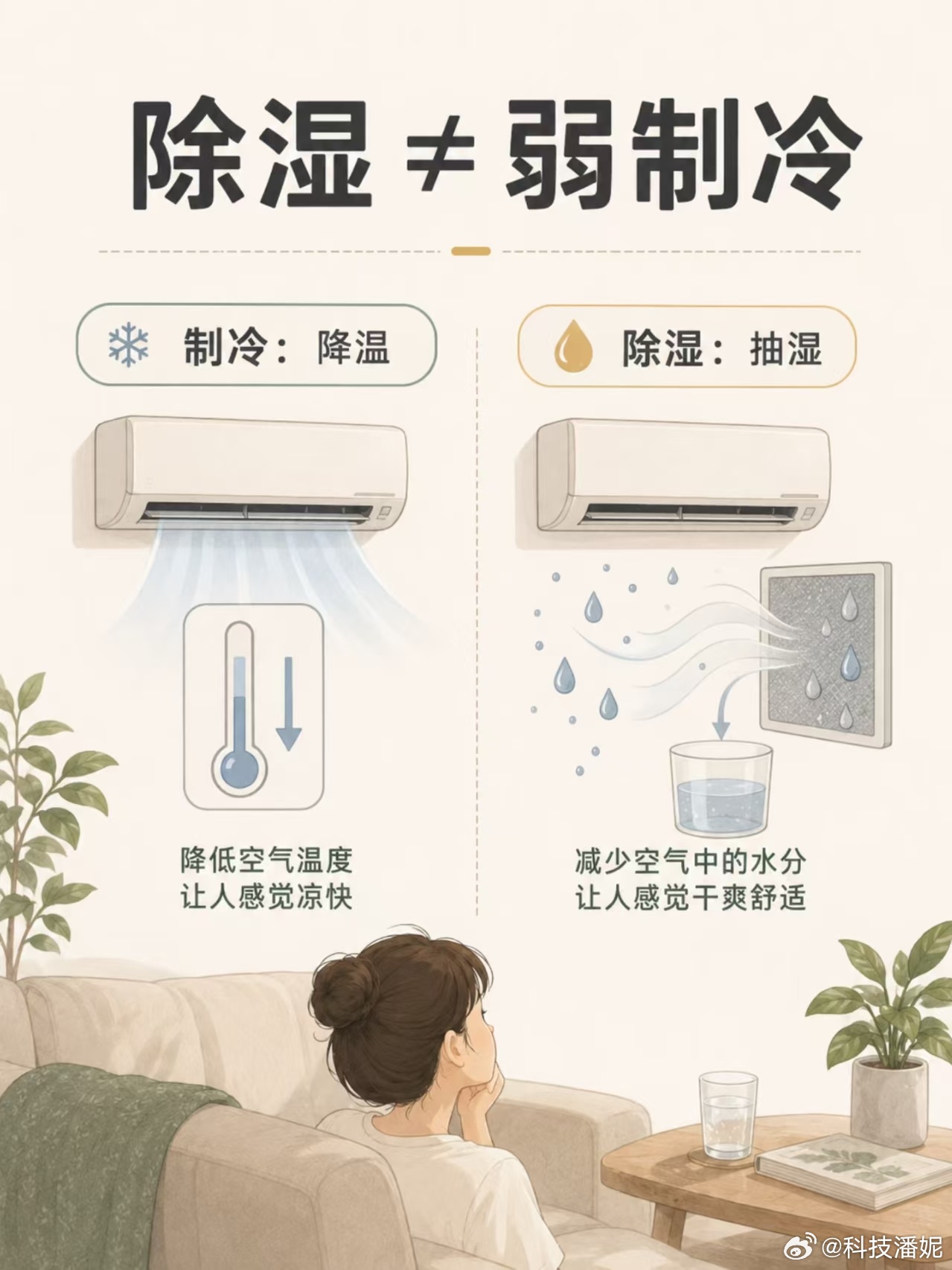 夏天开空调可以开除湿刚刚我去试了一下，根本一点儿也不凉快！虽说夏天能开除湿，但它