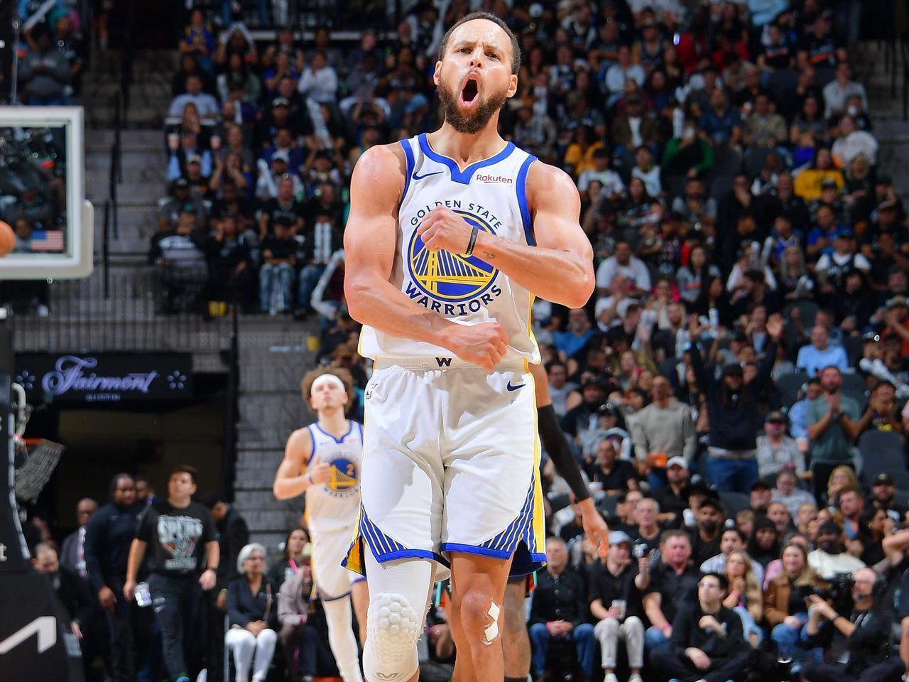 马刺和勇士对飙三分，找死…今天NBA常规赛，勇士背靠背客场挑战马刺，最终库里得到