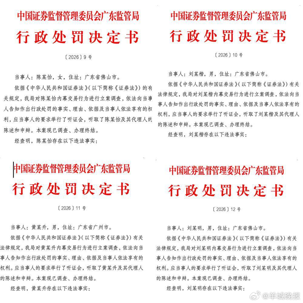 #瀚蓝环境四人涉内幕交易被罚超千万#【连开四张罚单！瀚蓝环境百亿并购案四人涉内幕