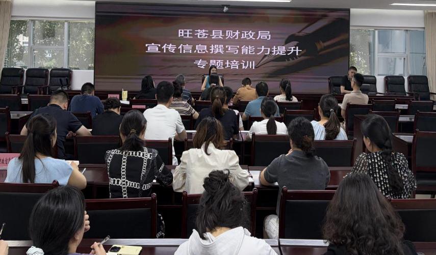 旺苍县财政局开展宣传信息撰写能力提升及网络安全专题培训
   
  6月5日，旺