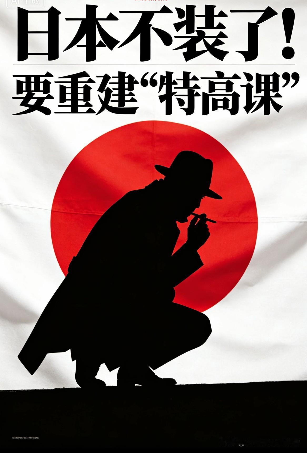 日本不装了！要重建＂特高课＂

近日，日本高市内阁推动的“国家情报局”相关法案进