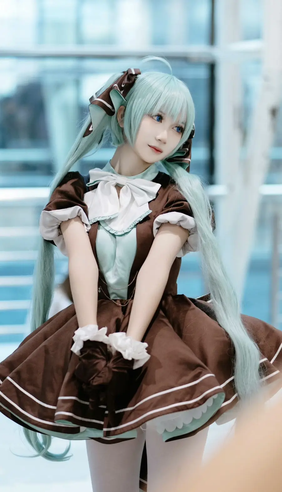 AI扩图 cosplay 漫展养眼造型大赏 初音未来cos 白丝yyds