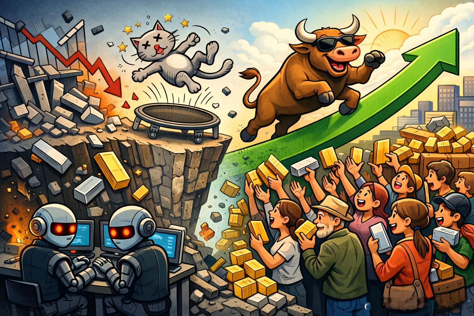 金银暴跌后强弹：是死猫跳，还是结构性牛市的第二段？经历了堪称“史诗级”的暴跌与剧