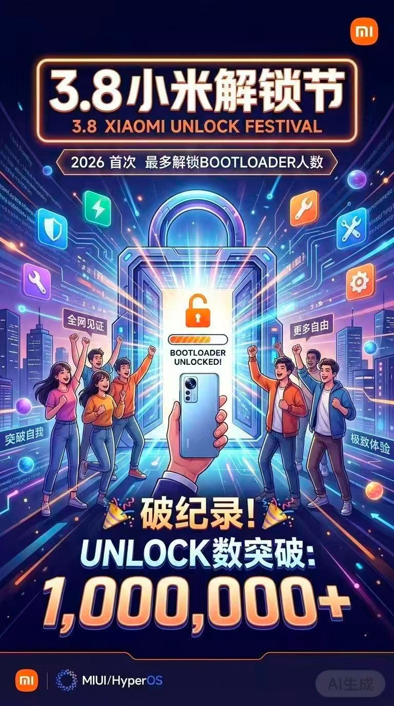 数码极客的青春又回来了。小米全机型现在均可以被提权解锁（bl锁和root），包括