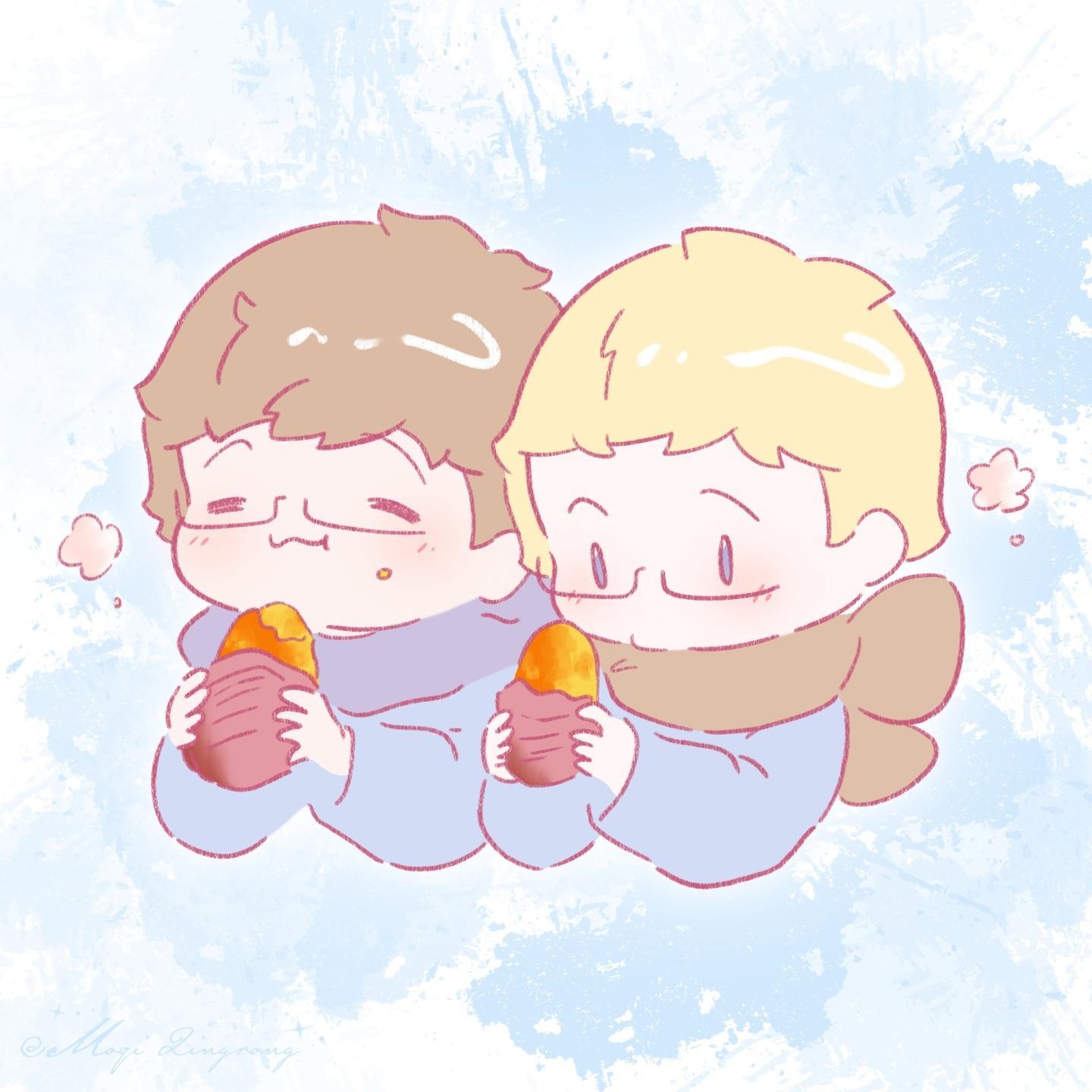 5328【勒骨】一起吃暖和的烤红薯🍠 