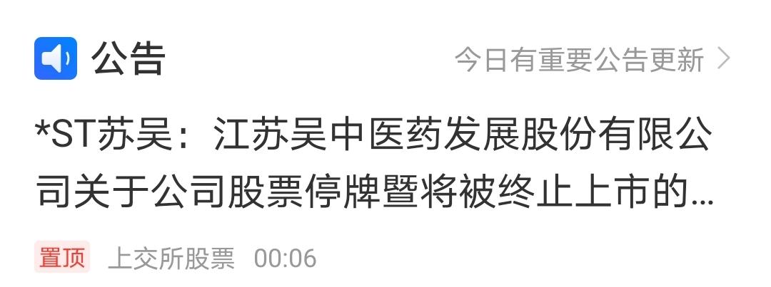 *ST苏吴，离三赢只差一步。
五连板江苏吴中，因以前年度虚假记载等原因，被实施强