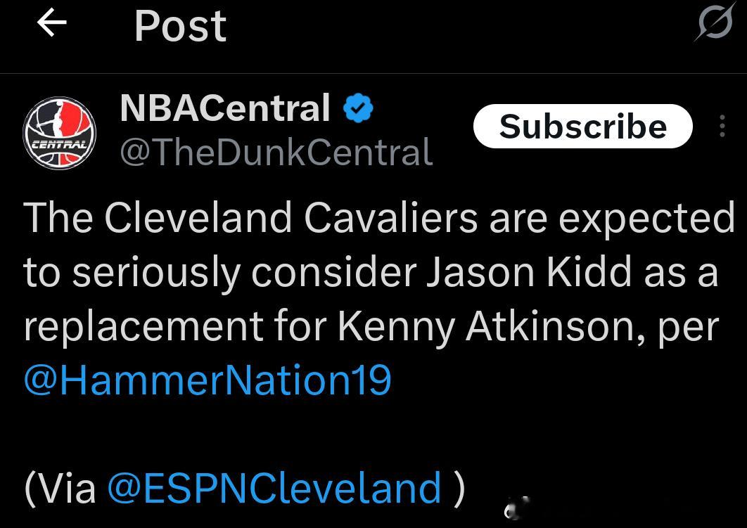 ESPN：骑士正在认真考虑用基德取代阿特金森是不是和字母有关？NBA