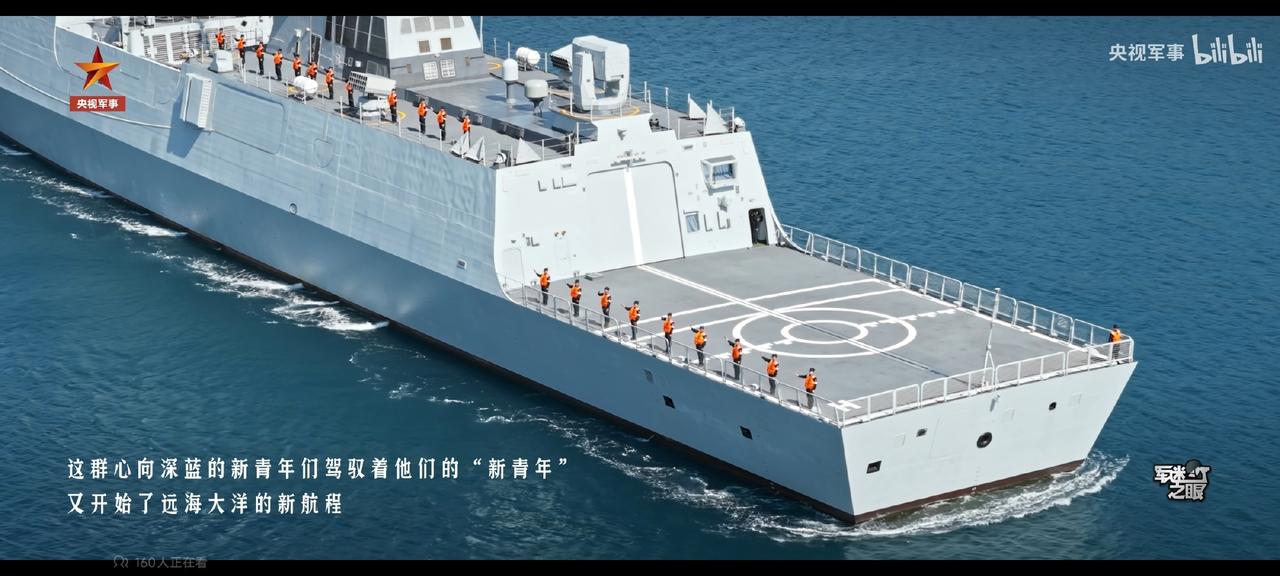 海军官媒发布了一组054B钦州舰的高清美图，直升机甲板上的一些局部细节，揭示了0