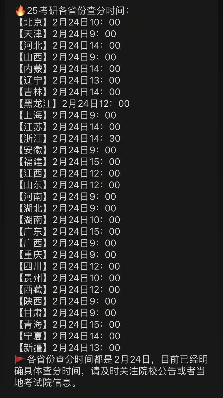 25考研初试分数查询时间最新更新。25考研初试成绩公布时间汇总 查分了...