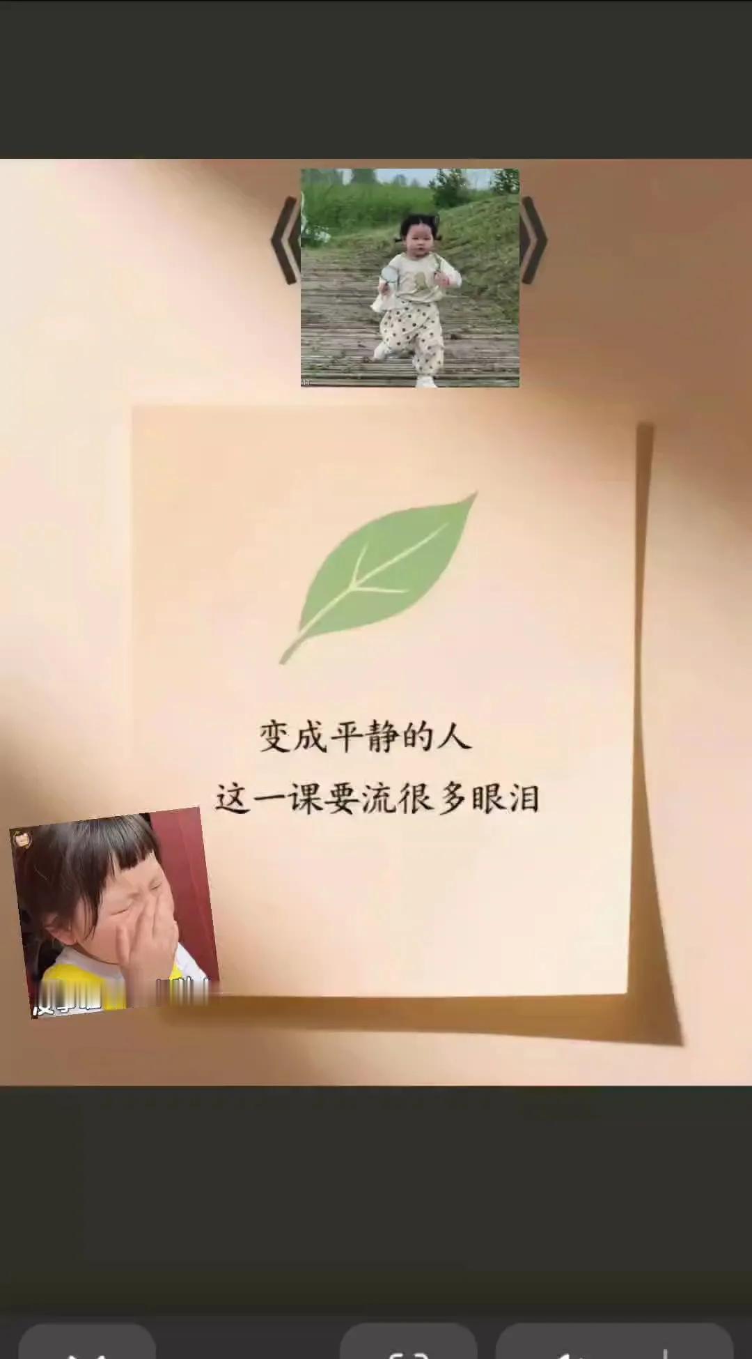 变成平静这一课