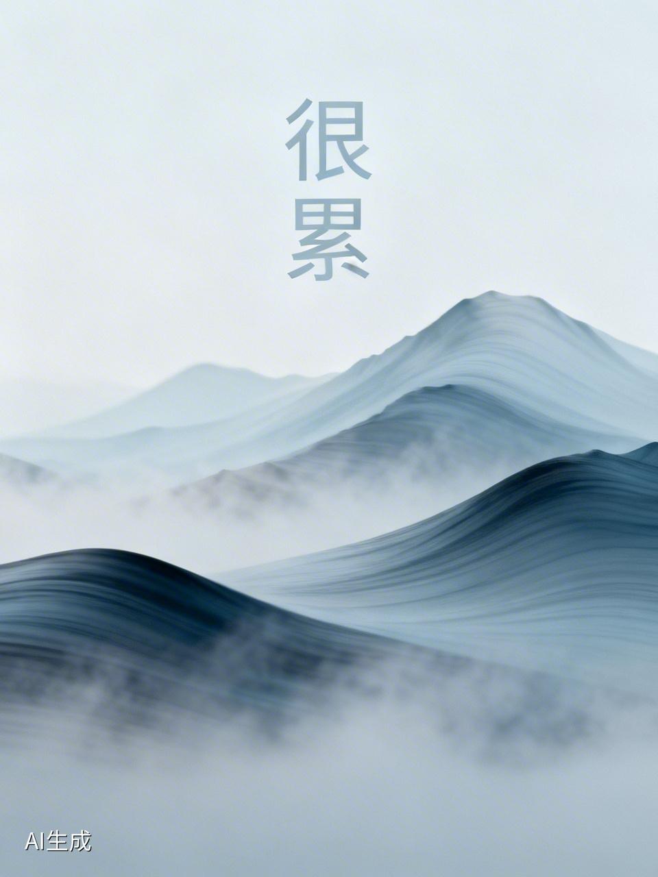 说“很累”真是太贴切了。每天睁眼就得给自己加油，可生活里的难题就像潮水，一波接着