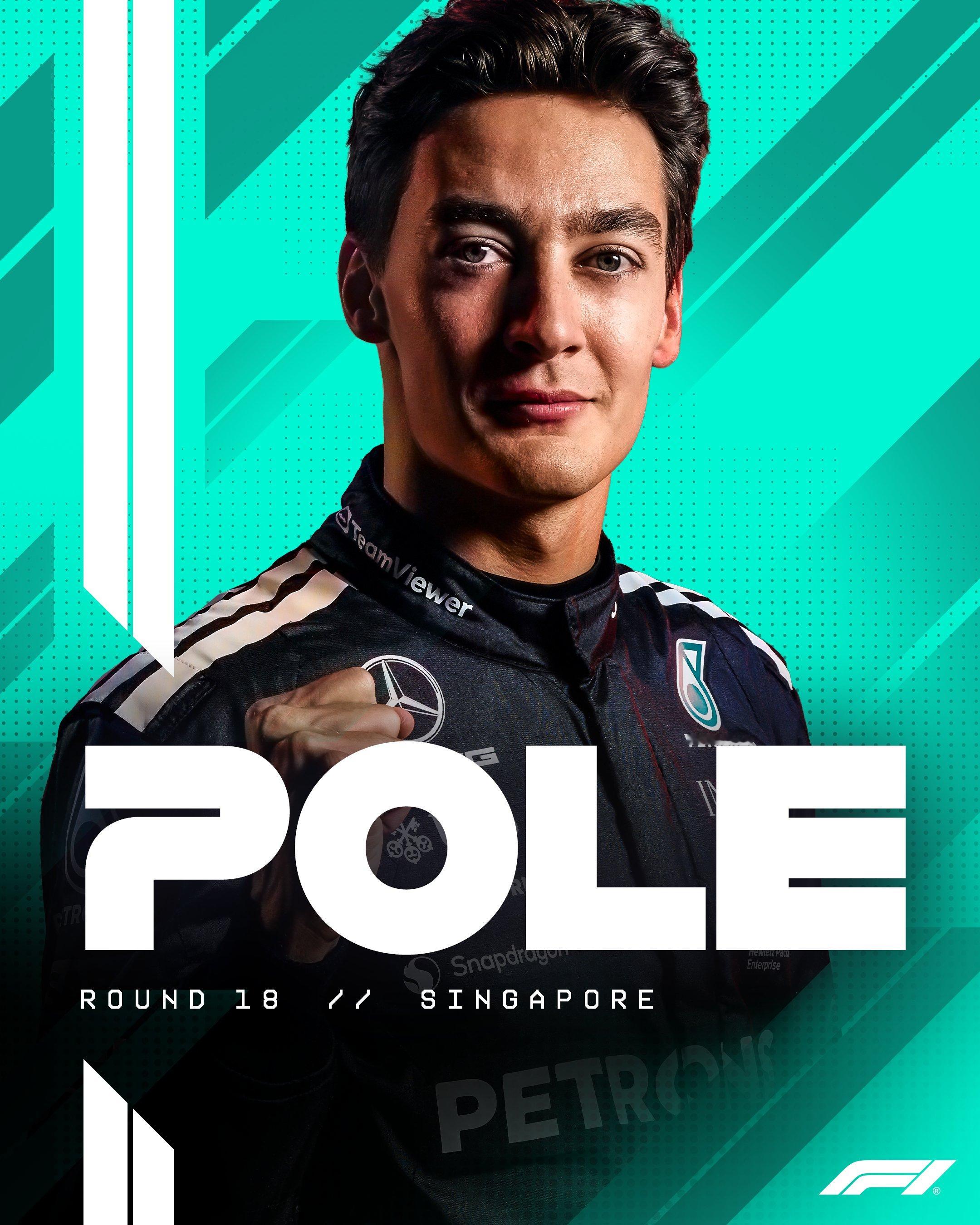 乔治·拉塞尔赢得F1新加坡大奖赛杆位！！！F12025F1新加坡大奖赛 ​​​​