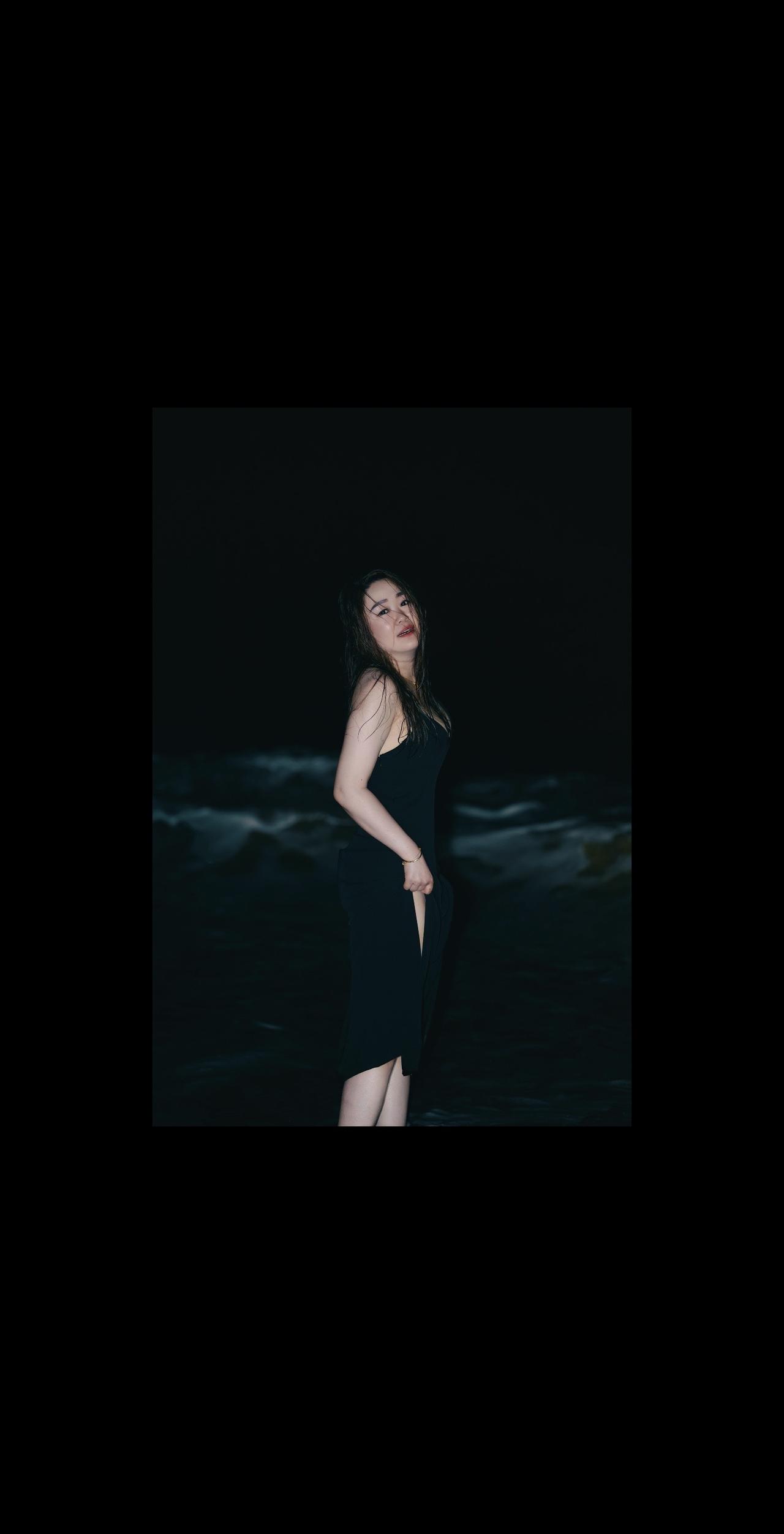 夜景人像