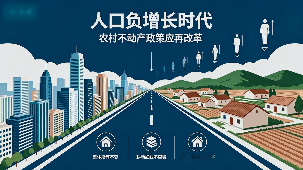 人口负增长时代，农村不动产政策应再改革！

现行《土地管理法》规定，宅基地归村集