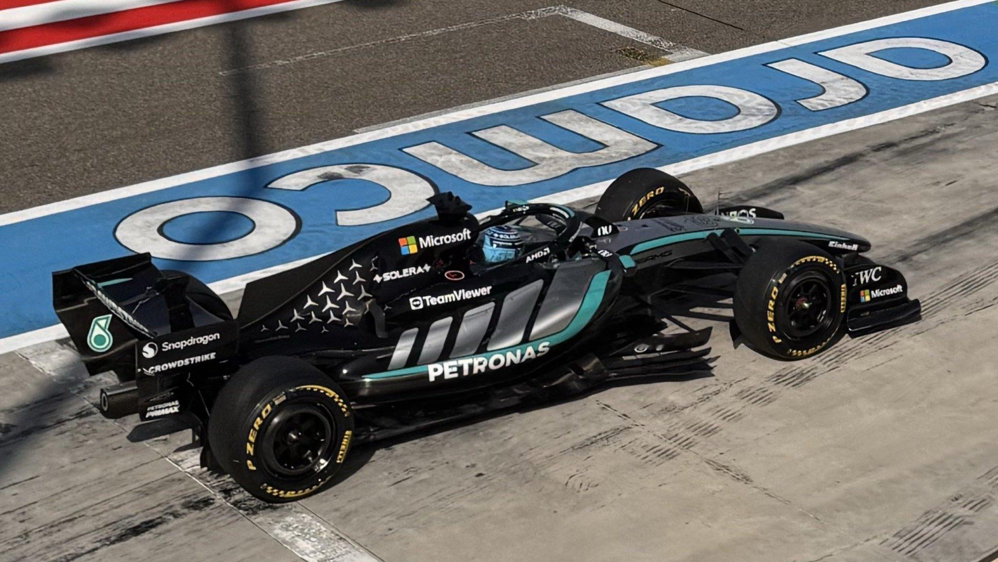 拉塞尔刷出2026赛季F1巴林🇧🇭季前测试第一轮的全场最快单圈1:34.07