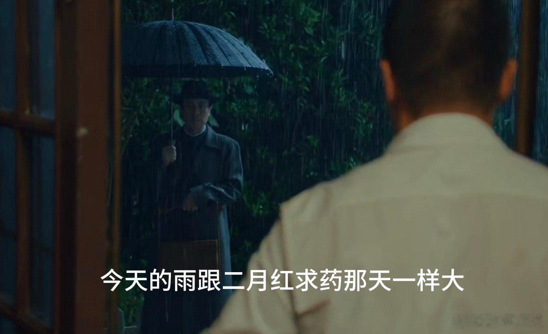 二月红求药的雨终是淋到了于和伟 吴石在暴雨里念出那句诗，和陈宝仓确认身份的瞬间，