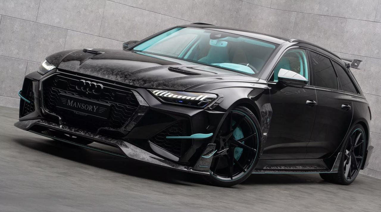 Mansory改造RS6——依然全碳！
这台经过改造的RS6采用黑色锻造碳纤空力