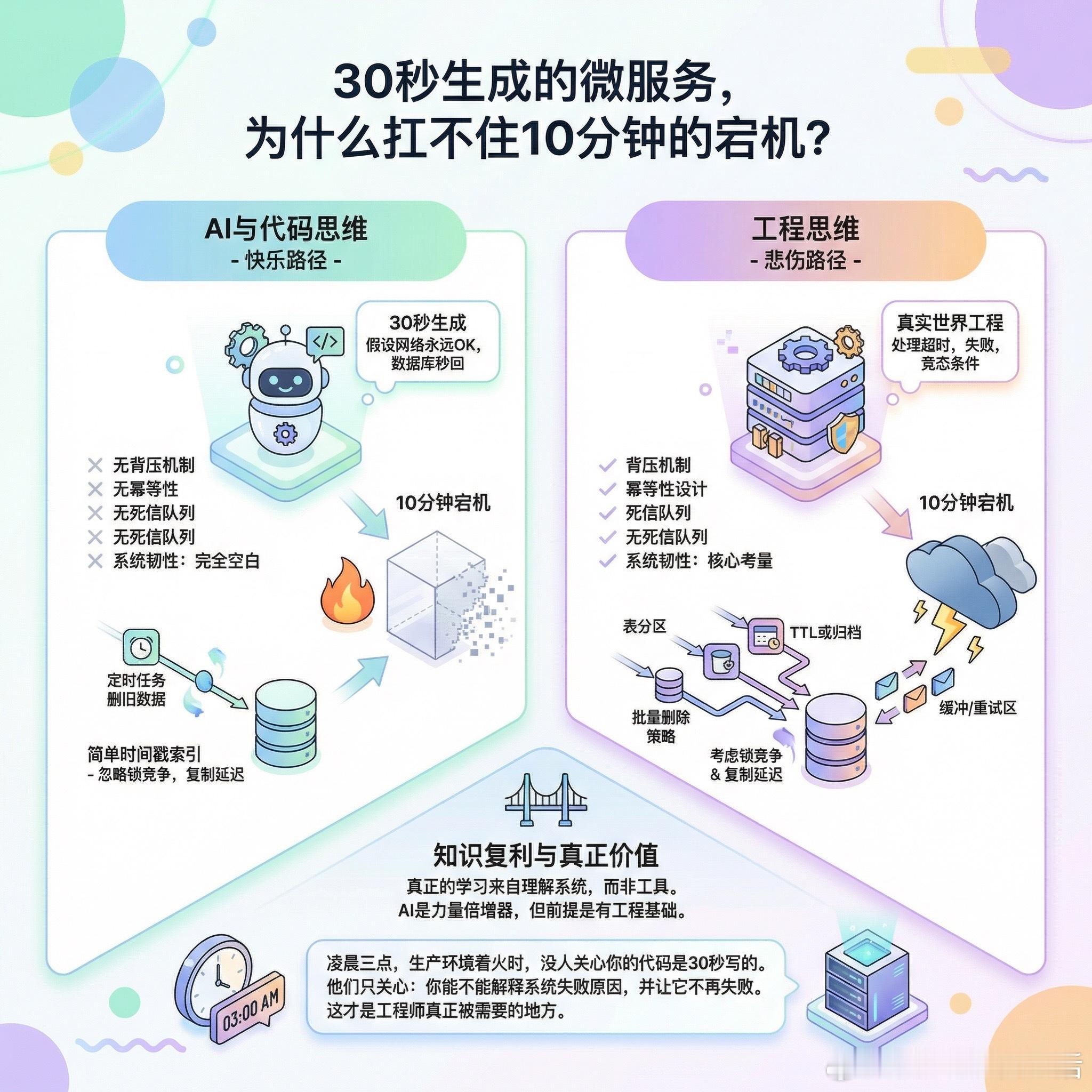 【30秒生成的微服务，为什么扛不住10分钟的宕机？】一位初级开发者用ChatGP