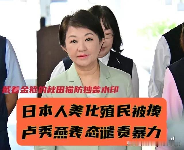 卢秀燕：你为何不谴责美化殖民行为？日本人在台中被狂揍，妈妈市长表态谴责暴力——这