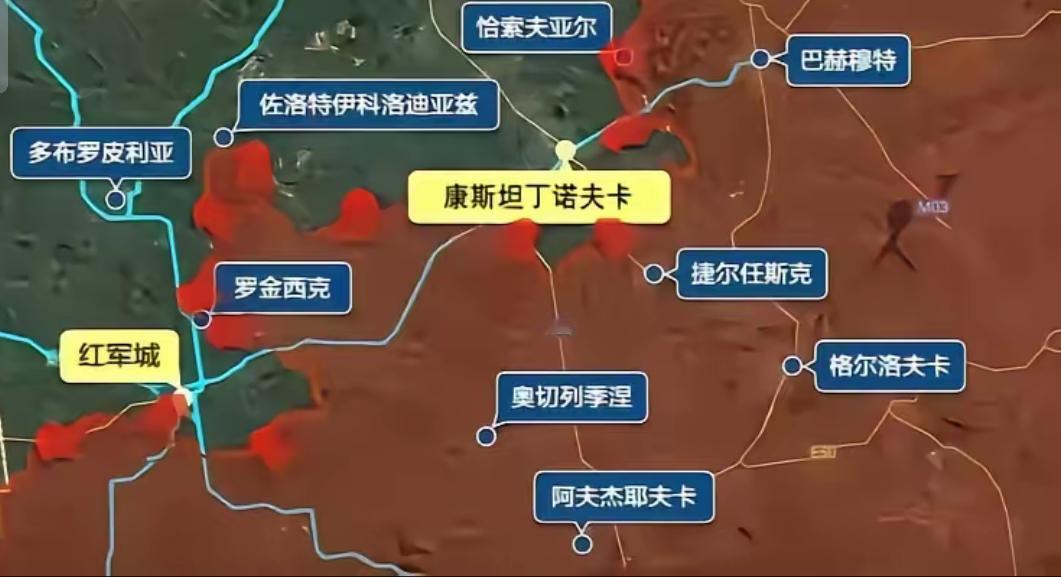 俄军的南部集团军陆续向红军城和康斯坦丁诺夫卡逼近，势必要在冬季来临之前拿下这两个