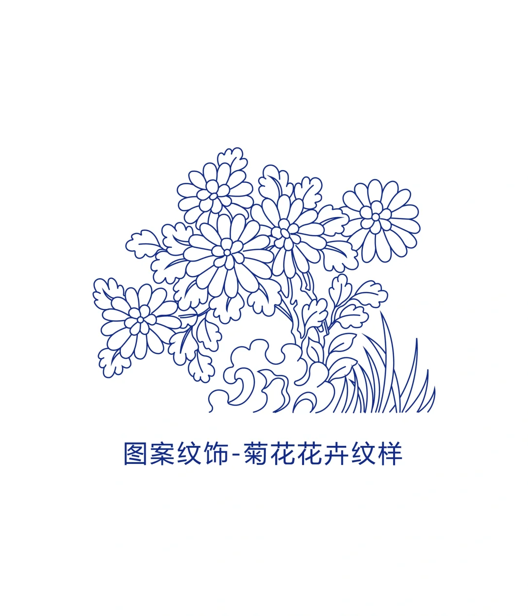 图案纹饰菊花花卉纹样