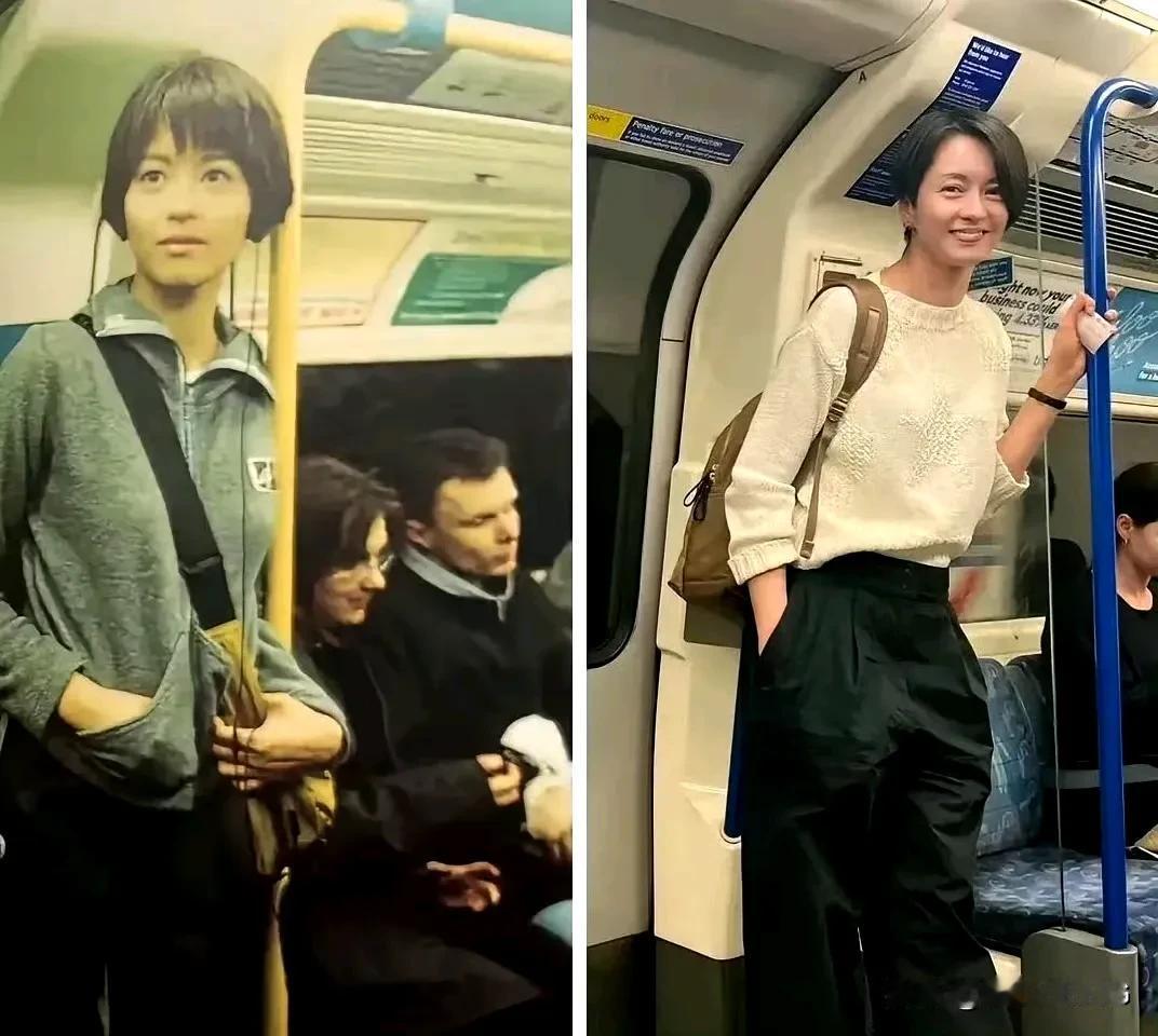 地铁还是那条地铁 ，25年前与25年后，女神就是女神[赞]