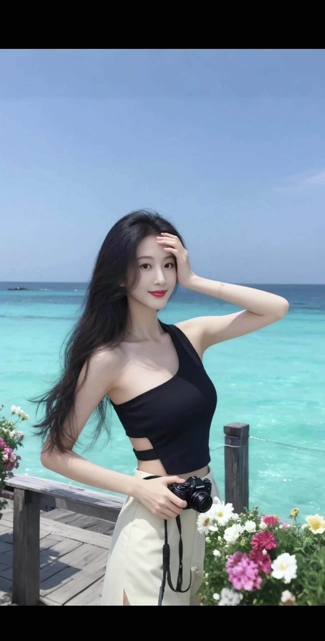 AI海滨风情照 随变ai随便玩