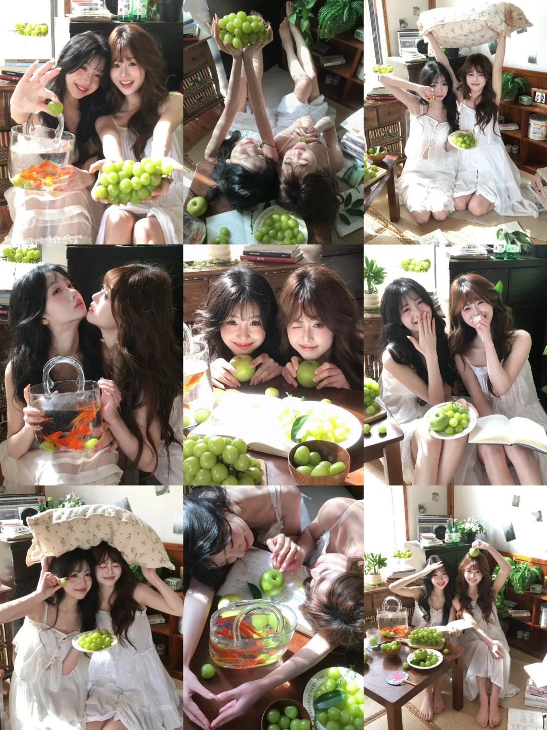 9️⃣个万能居家闺蜜拍照姿势🍏学会包出片嘟！