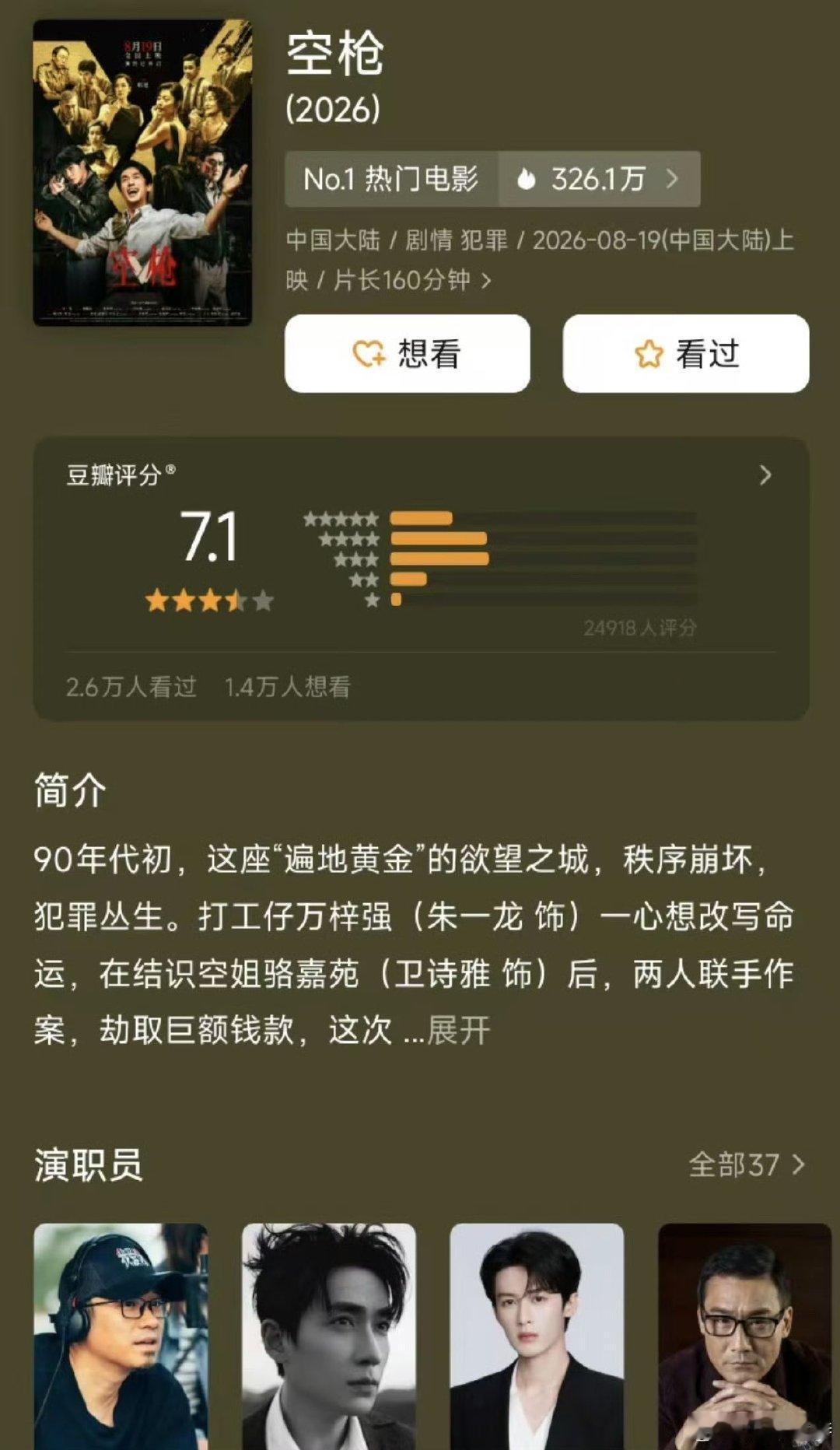 空枪豆瓣开分7.1电影空枪豆瓣开分7.1电影空枪豆瓣开分了 