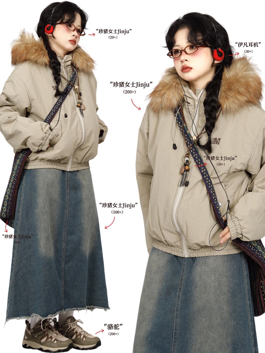 复古outfits｜*美式酷女孩look🍂小众好看!!!