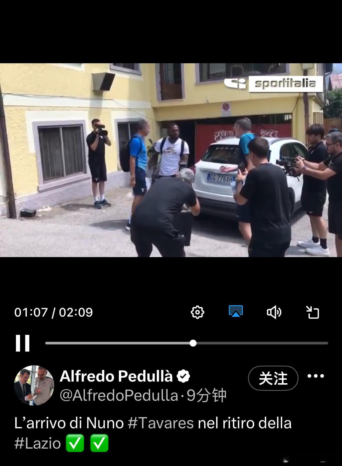 塔瓦雷斯抵达罗马，即将加盟拉齐奥。#阿森纳[超话]# ​​​