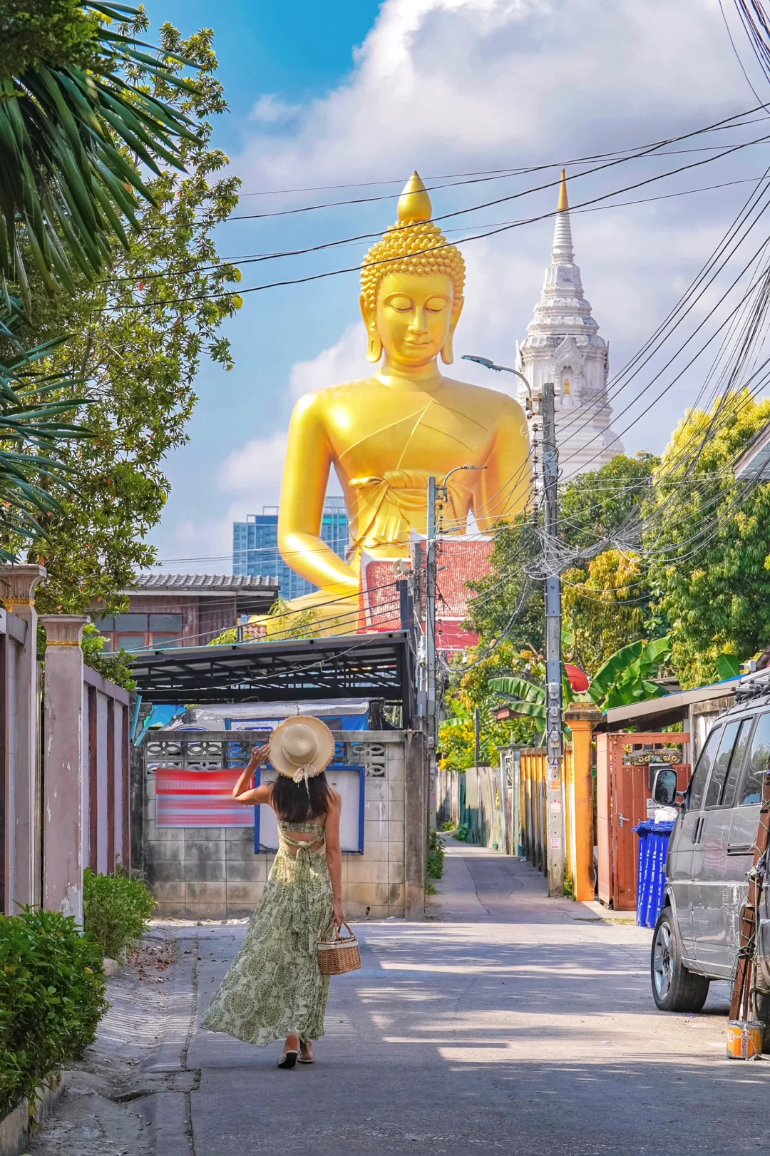 终于找到曼谷水门寺大佛不费腿路线（附地图