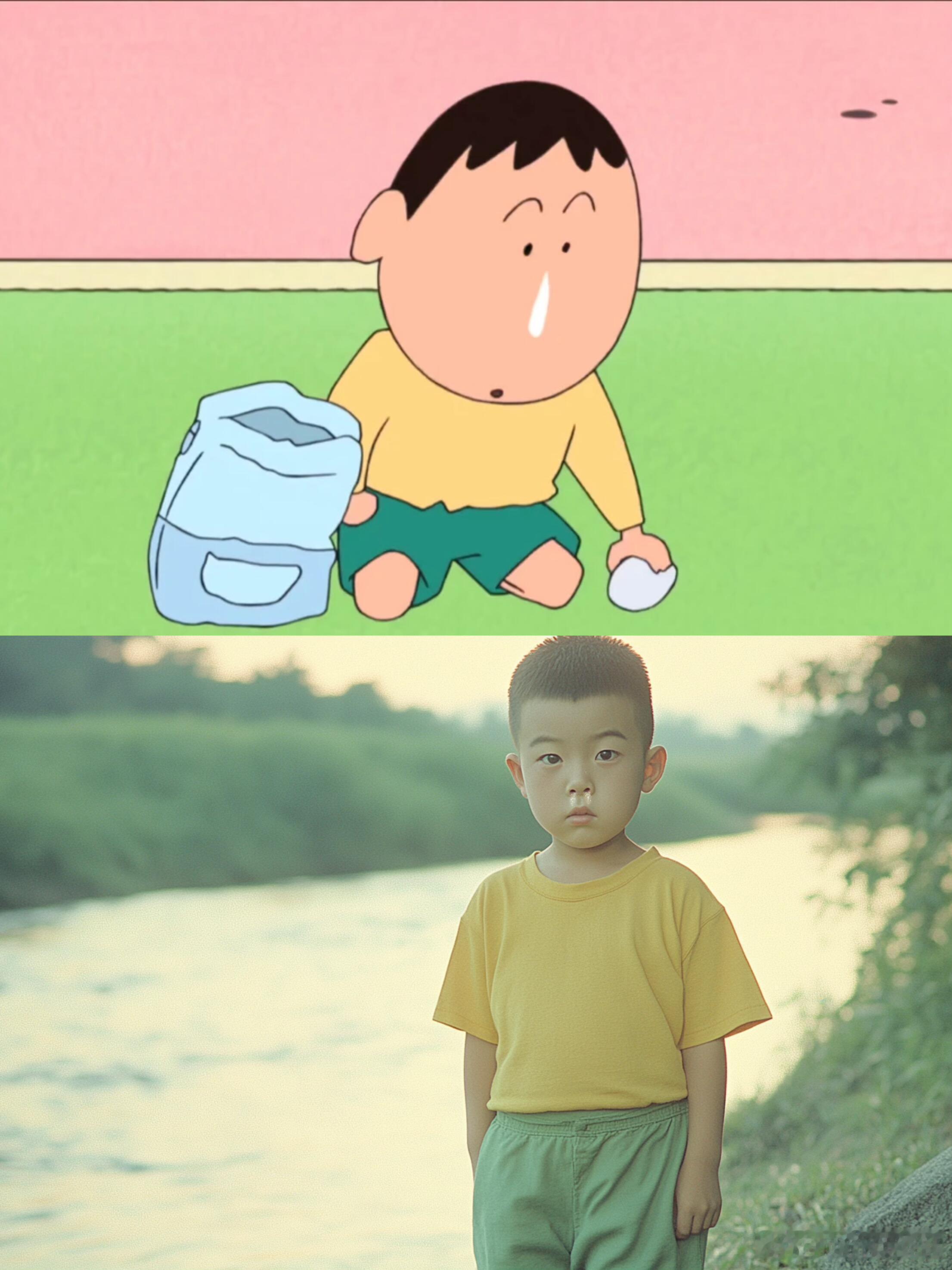 蜡笔小新真人电影第二批角色剧照曝光，松板要是这么美不可能嫁不出去 