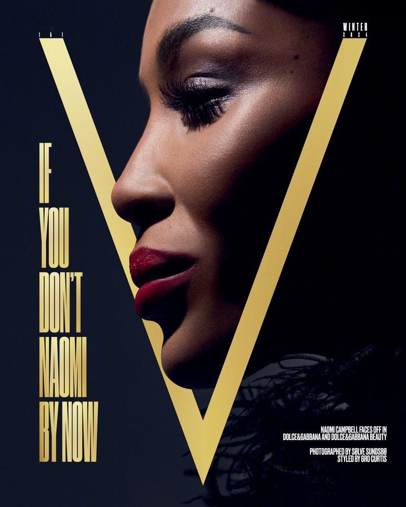 传奇超模 娜奥米Naomi Campbell 身穿DG登上V Magazine 