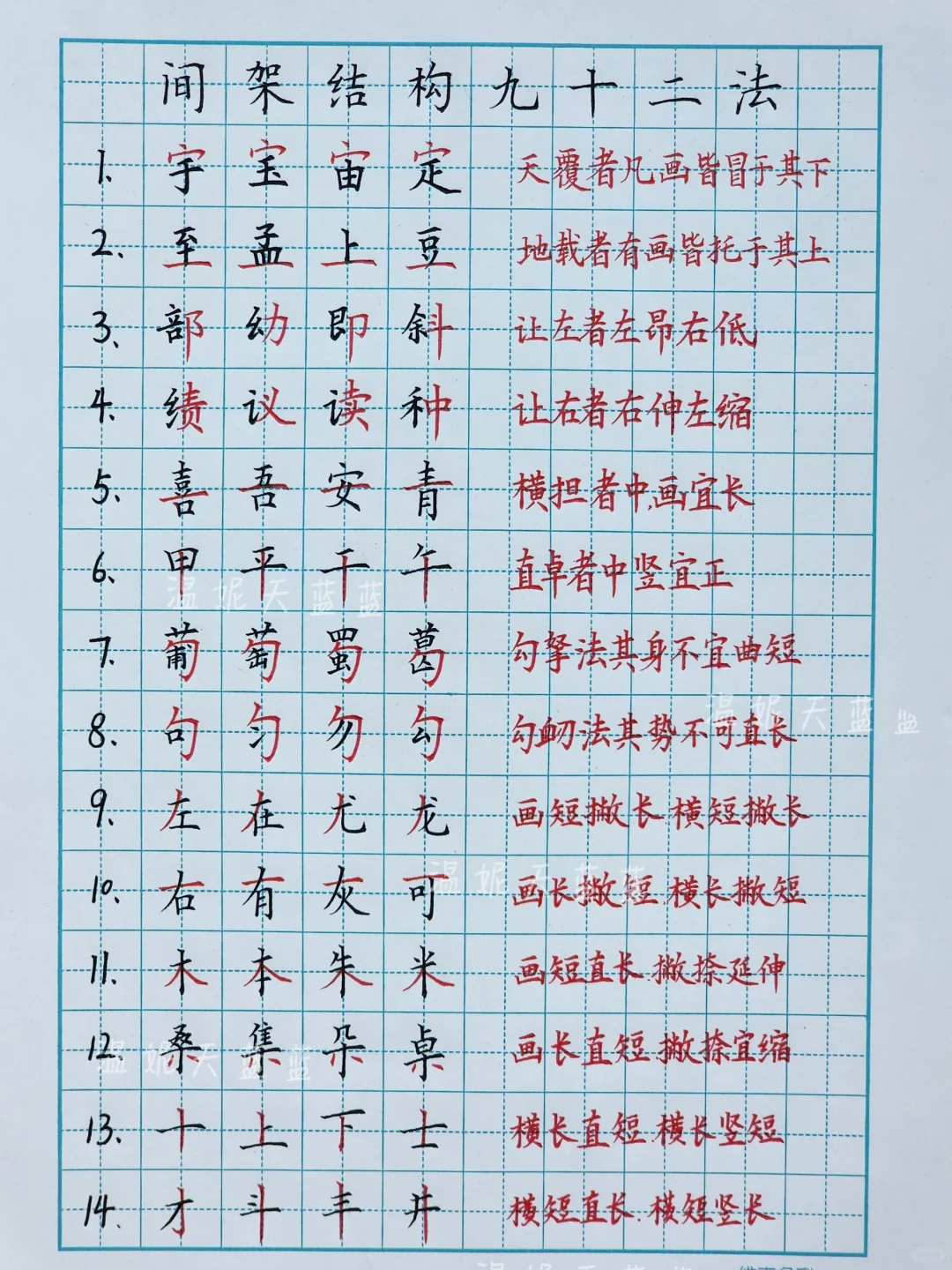 间架结构92法