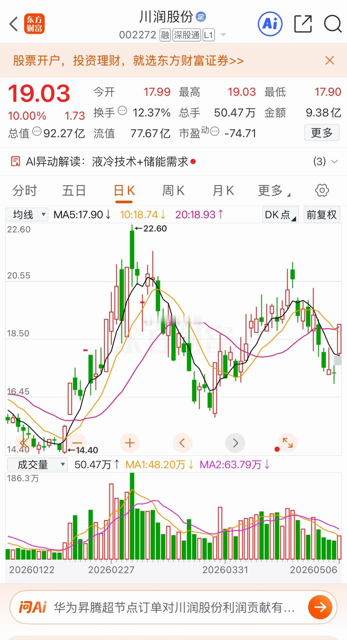 明日三只有望持续上行的加入自选跟踪 