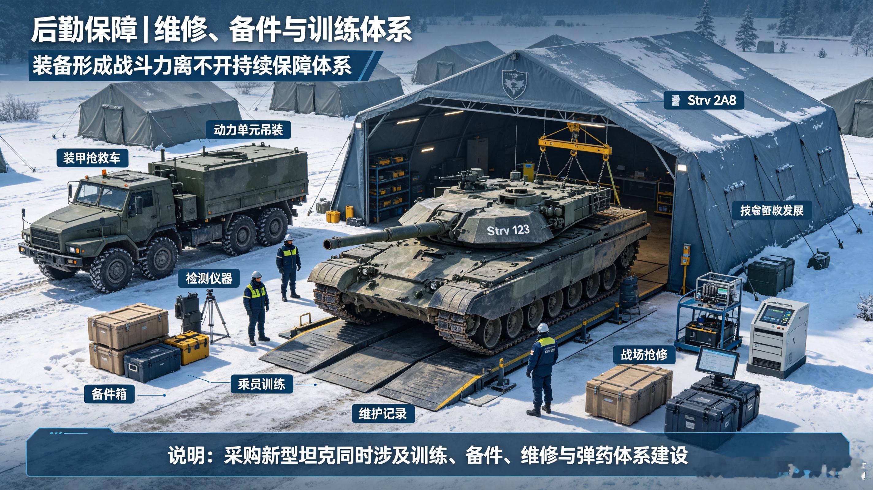 ◆ 瑞典陆战新利刃｜Strv‑123主战坦克，基于豹2A8技术深度迭代◈ 北欧重