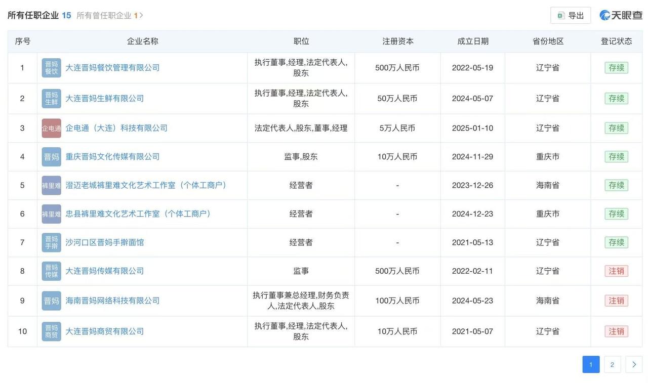 起底晋妈李勒优商业关联
李勒优仅持股晋妈公司的1%疑似崔晋妈妈朋友圈发文
近日，