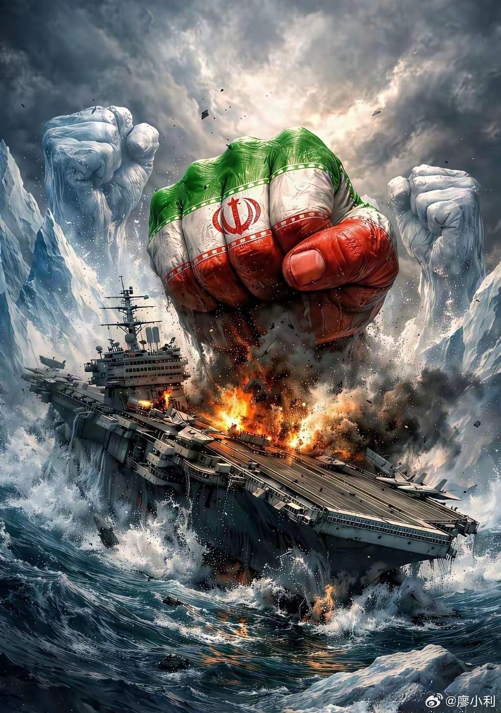 伊朗称击中美国林肯号航母美联合以色列对伊打击进行到第六天，世界惊奇发现，美国并没