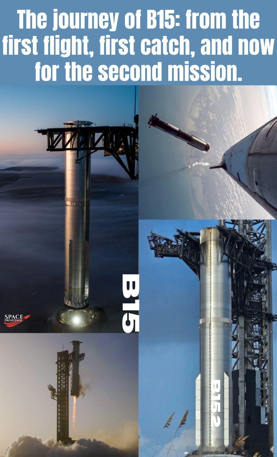 参与星舰第8飞并成功完成筷子回收的B15推进器将再次参加第11飞 ​​​