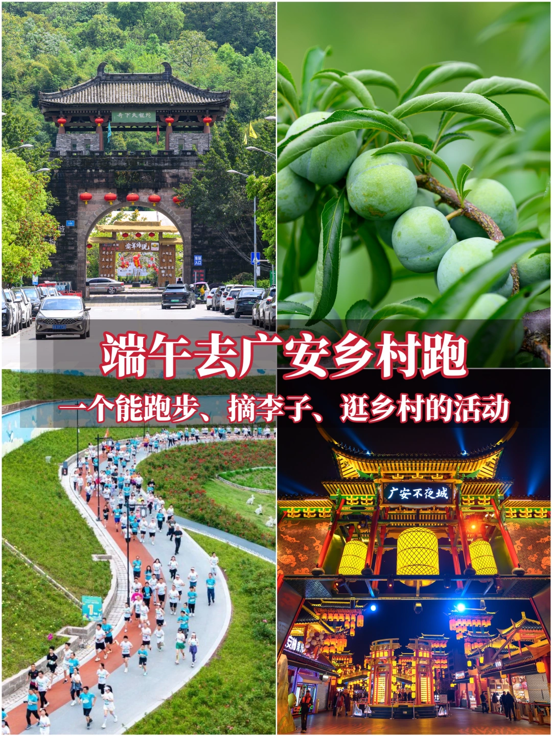 🐲端午去广安|跑步、摘李子、逛乡村的活动