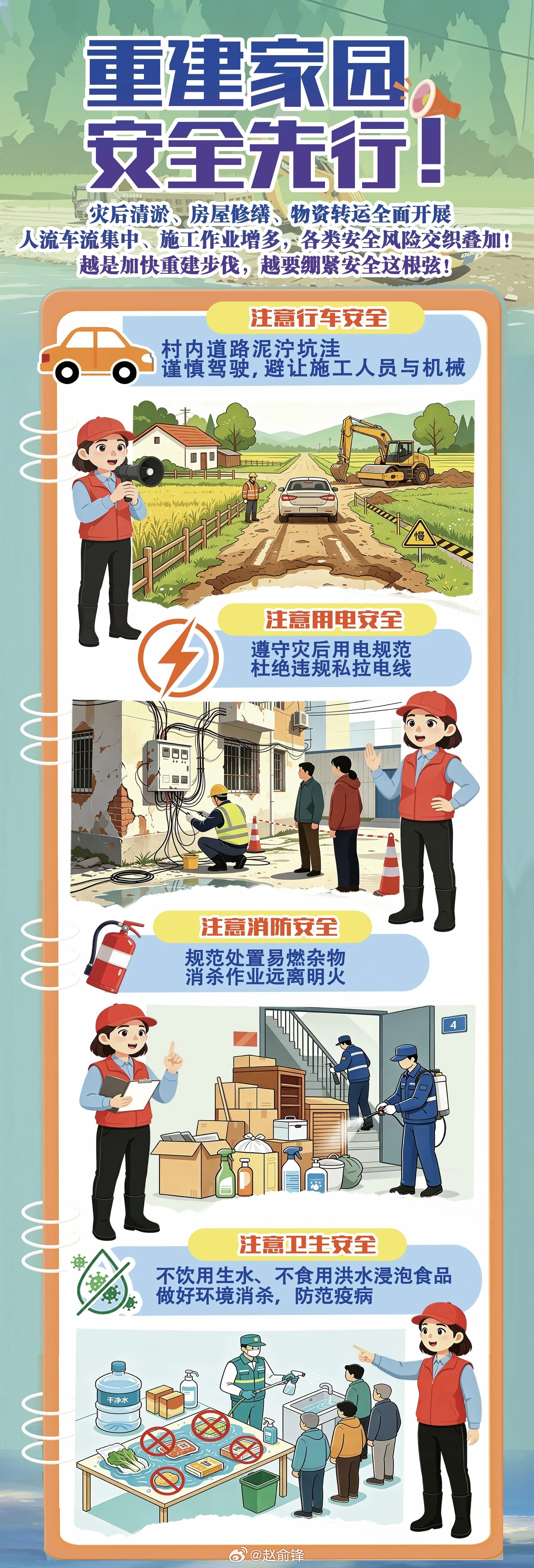 法治相伴建设美好家园【重建家园，安全先行！这份灾后安全指南请收好！】洪水退去，重