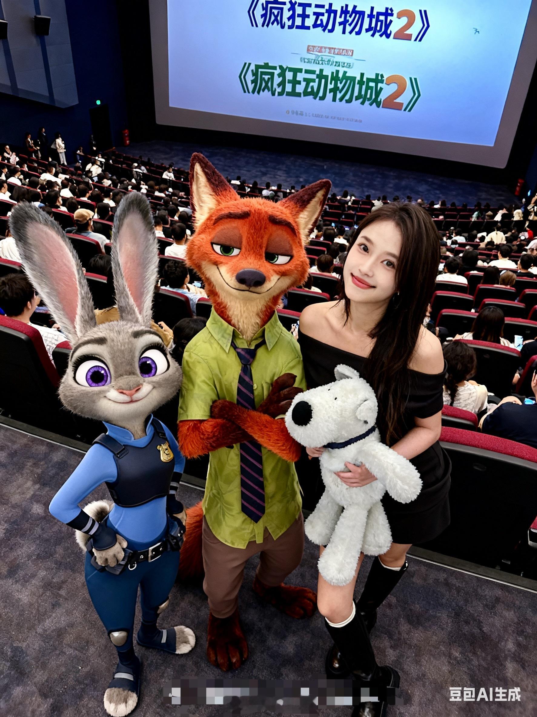 豆包给我p的亲妈都不认识了《疯狂动物城》你们看了吗我要去看我的尼克狐尼克啦～疯狂