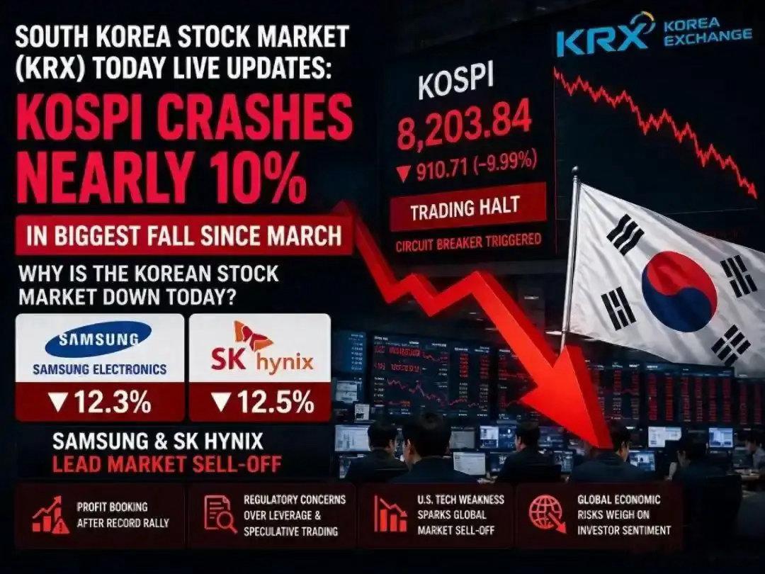 目前，我们已经看出来了，日韩股市今天的全线崩盘，核心诱因显而易见，就是AI资本支