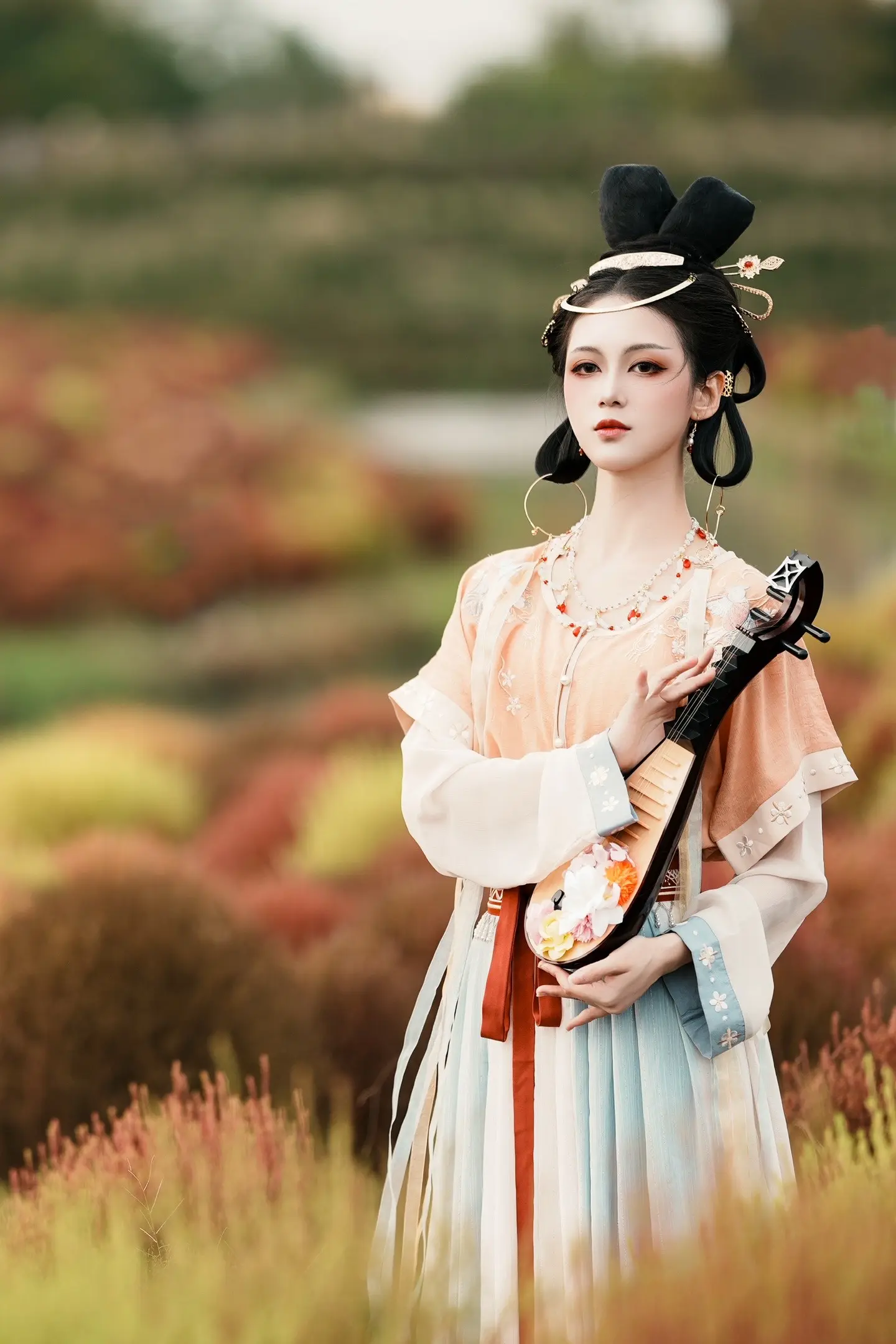 秋色留念。大片的地肤带来的美丽冲击